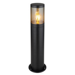 Luminosa Lighting Luminosa Xeloo Outdoor Bollard Matt Black Ip44 1X E27 - thumbnail 1