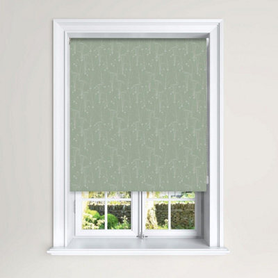 Lister Cartwright Ditsy Meadow Blackout Roller Blinds Easy Fit Child Safety -Ditsy Meadow Sage, 60 X 140 Cm - image 1