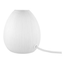 Teardrop Matt White & Taupe Table Lamp - thumbnail 6