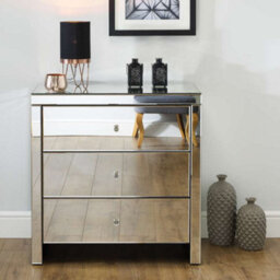 Birlea Seville 3 Drawer Chest Mirrored - thumbnail 2