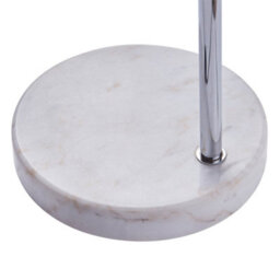 Teamson Home Arc Curved Standing Floor Lamp With Bell Shade & Marble Base - Brushed Nickel/white Marble - 110 X 32 X 173 (Cm) - thumbnail 8