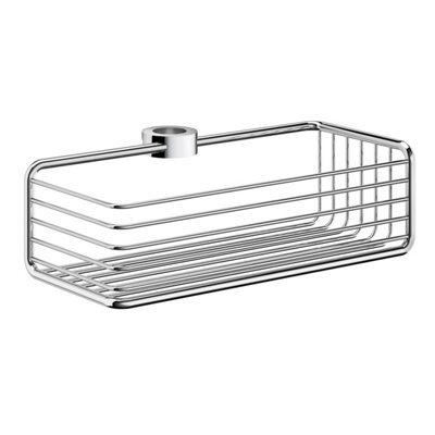 Smedbo Polished Chrome Shower Basket Soap Caddy For Riser Rail - image 1