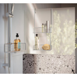 Smedbo Polished Chrome Shower Basket Soap Caddy For Riser Rail - thumbnail 3