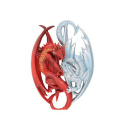 Fire & Ice Dragon Hanging Ornament By Anne Stokes - Fantasy Decor - thumbnail 3