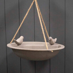 Four Candle Earthy Sustainable Hanging Birdbath/feeder - thumbnail 1