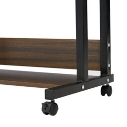 Black Qak Mobile Height Adjustable Bedside Desk With Keyboard Tray - thumbnail 6