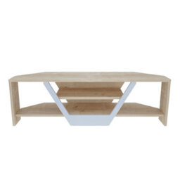 Decorotika Sares Tv Stand Tv Unit For Tvs Up To 55 Inch Oak And White - thumbnail 5