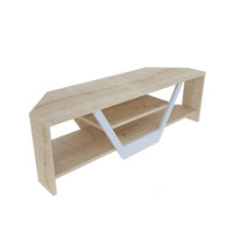 Decorotika Sares Tv Stand Tv Unit For Tvs Up To 55 Inch Oak And White - thumbnail 6
