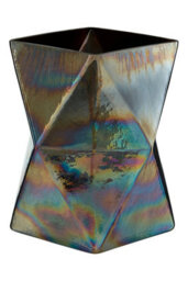 Orsina Rambia Large Oil Slick Glass Candle Holder - thumbnail 4