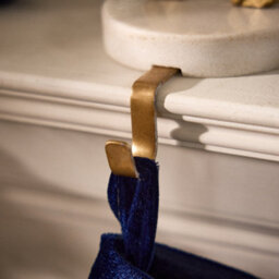 Dibor Marble And Gold Snowflake Decorative Stocking Hook Fireplace Stocking Holder Christmas Stocking Holder - thumbnail 6