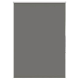 Berkfield Roller Blind Blackout Grey 115X150 Cm Fabric Width 110.7 Cm Polyester - thumbnail 2