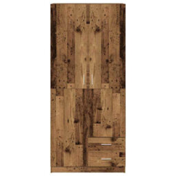 Vidaxl Wardrobe Old Wood 80X52X180 Cm Engineered Wood - thumbnail 4