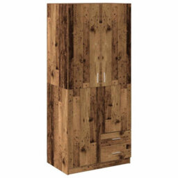 Vidaxl Wardrobe Old Wood 80X52X180 Cm Engineered Wood - thumbnail 2