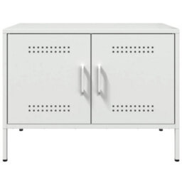 Berkfield Industrial Tv Cabinet White 68X39X50.5 Cm Steel - thumbnail 6