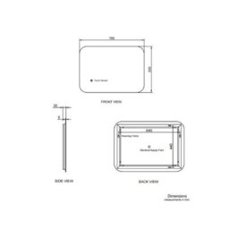 Luca 800 X 600mm Backlit Led Mirror With Demister (21264) - thumbnail 7