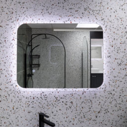 Luca 800 X 600mm Backlit Led Mirror With Demister (21264) - thumbnail 3