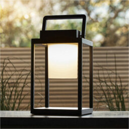 Loops 2 Pack Matt Black & Diffused Dimmable Lamp - Usb Chargeable Led Lantern - Ip44 Outdoor Table Light - thumbnail 3