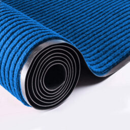 Imperial Rooms Dirt Absorbent Black Rubber Mat Non Slip Washable Striped Barrier Mat 0.6M X 0.9M - thumbnail 2