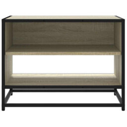 Berkfield Tv Cabinet Sonoma Oak 61X40X46 Cm Engineered Wood And Metal - thumbnail 4