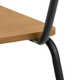 Furniture To Go Peru Dining Chair In Steel And Oak Set Of 2 - thumbnail 7