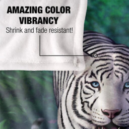 Jq Licensing Jlo Silky Tiger Supersoft Blanket Multicoloured (One Size) - thumbnail 4