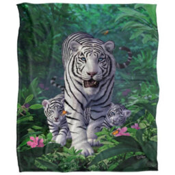 Jq Licensing Jlo Silky Tiger Supersoft Blanket Multicoloured (One Size) - thumbnail 1