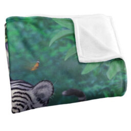 Jq Licensing Jlo Silky Tiger Supersoft Blanket Multicoloured (One Size) - thumbnail 3