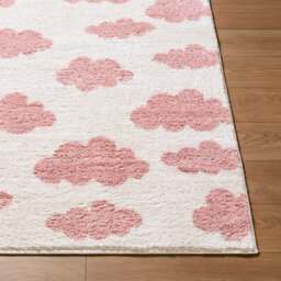Livabliss Fossay Shaggy-Washable Ivory Pink Modern High Pile Living Bedroom Rug 200 X 275 Cm Easy Care, Non Shedding - thumbnail 5