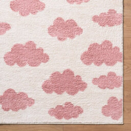 Livabliss Fossay Shaggy-Washable Ivory Pink Modern High Pile Living Bedroom Rug 200 X 275 Cm Easy Care, Non Shedding - thumbnail 7