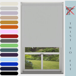 Caecus Blinds Mtm Blinds Outlet No Drill Blackout Roller Blind Light Grey 060Cmx210Cm - thumbnail 1