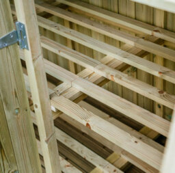 The Garden Village Shireburn 6 Recycle Box Store - Timber - L80.4 X W180.5 X H120 Cm - Fits 6 X Recycle Boxes - thumbnail 5