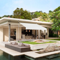 Costway 3M Telescopic Canopy Retractable Adjustable Outdoor Clamp Awning Sun Shelter - thumbnail 5