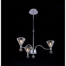 Luminosa Lighting Luminosa Neptune Pendant Round 3 Light G9 Polished Chrome - thumbnail 2