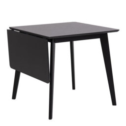 Furniture To Go Roxby Extending Dining Table 80-120Cm In Black - thumbnail 1