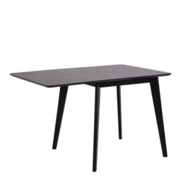 Furniture To Go Roxby Extending Dining Table 80-120Cm In Black - thumbnail 4