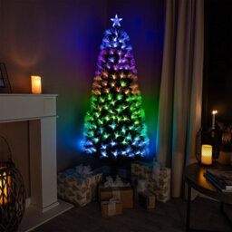 4Ft Green Fibre Optic Christmas Tree With Remote Control And Multi Coloured Fibre Optic Lights - thumbnail 3