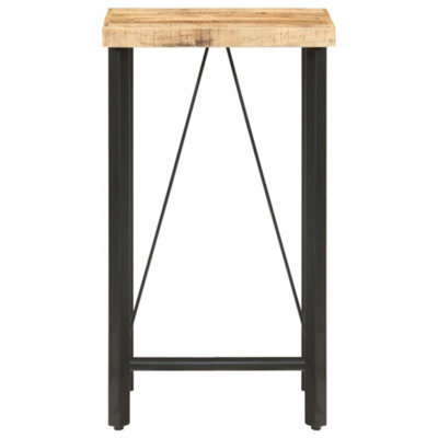Berkfield Industrial Bar Table 60X60X107 Cm Rough Mango Wood - image 1