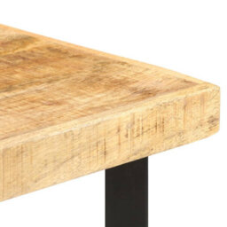 Berkfield Industrial Bar Table 60X60X107 Cm Rough Mango Wood - thumbnail 5