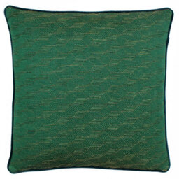 Paoletti Highbury Jacquard Piped Polyester Filled Cushion - thumbnail 1
