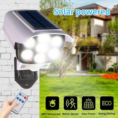 Solar Power Dummy Security Camera Fake Led Wall Light Outdoor Surveillance Cctv - image 1
