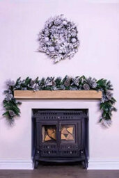 Christmas Tree World 180Cm Flocked Decorated Mixed Pine Garland With Pine Cones - thumbnail 2