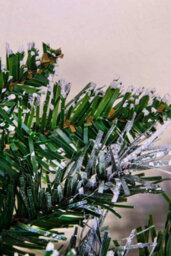 Christmas Tree World 180Cm Flocked Decorated Mixed Pine Garland With Pine Cones - thumbnail 5