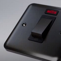 Curved Matt Black 4 Gang 2 Way Led 100W Trailing Edge Dimmer Light Switch. - Se Home - thumbnail 2