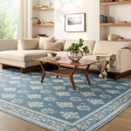 Livabliss Thistle-Washable Blue Green Beige Modern Floral Living Dining Rug 200 X 275 Cm Easy Care, Non Shedding - thumbnail 6