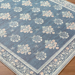 Livabliss Thistle-Washable Blue Green Beige Modern Floral Living Dining Rug 200 X 275 Cm Easy Care, Non Shedding - thumbnail 5