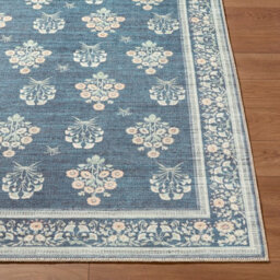 Livabliss Thistle-Washable Blue Green Beige Modern Floral Living Dining Rug 200 X 275 Cm Easy Care, Non Shedding - thumbnail 4