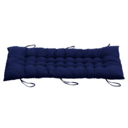 Living And Home Thick Soft Comfortable Dark Blue Outdoor Garden Bench Swing Chair Lounge Chair Seat Pad Cushion W 48 Cm X L 125 Cm - thumbnail 5
