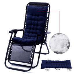 Living And Home Thick Soft Comfortable Dark Blue Outdoor Garden Bench Swing Chair Lounge Chair Seat Pad Cushion W 48 Cm X L 125 Cm - thumbnail 4