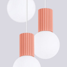 Luminosa Lighting Luminosa Halo Cluster Pendant Ceiling Light Peach 3X G9 - thumbnail 4