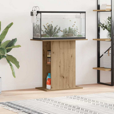 Walplus Artisan Oak Aquarium Stand 36X75X72.5 Cm Engineered Wood - Fish Tank Cabinet - image 1